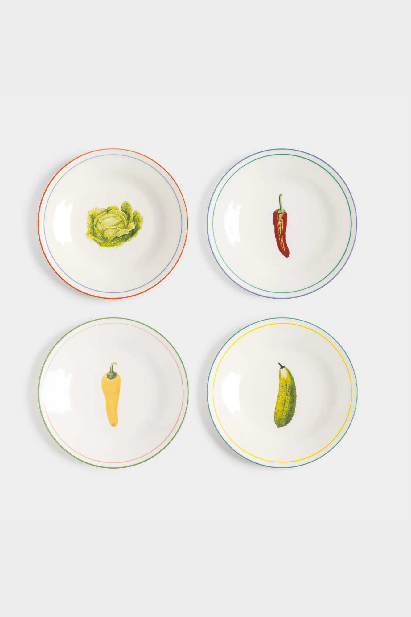Plate Vegetables | Set of 4