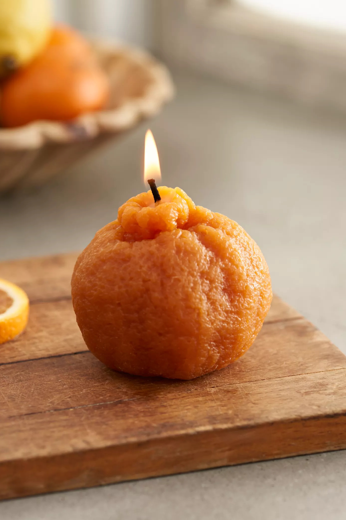 Mandarin Orange Beeswax Candle