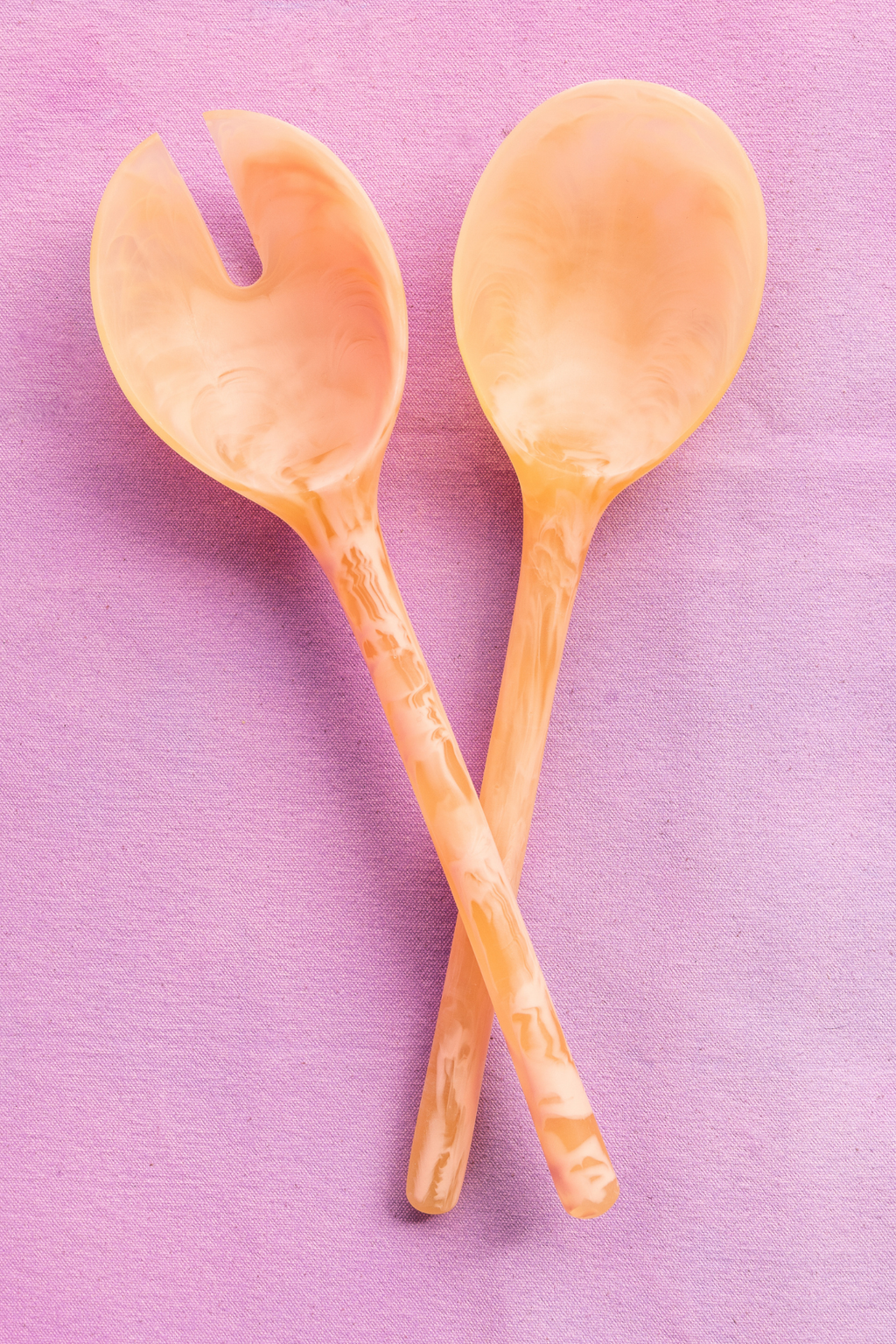 Salad Servers | Coral