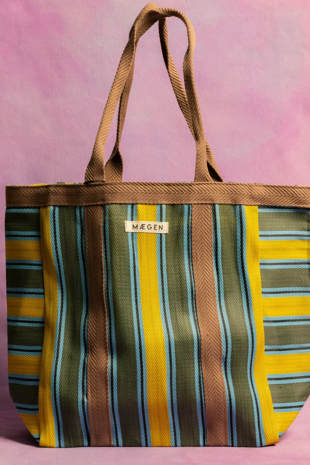 Everywhere Bag | Chocolate/Yellow/Olive