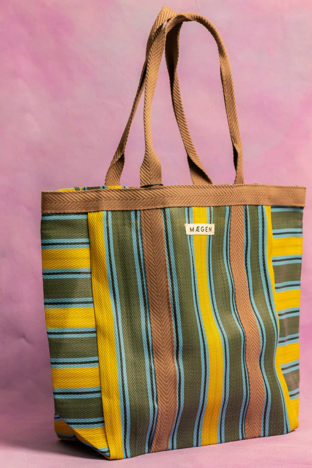 Everywhere Bag | Chocolate/Yellow/Olive