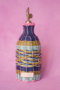 Woven Oil Pourer | Pink & Navy
