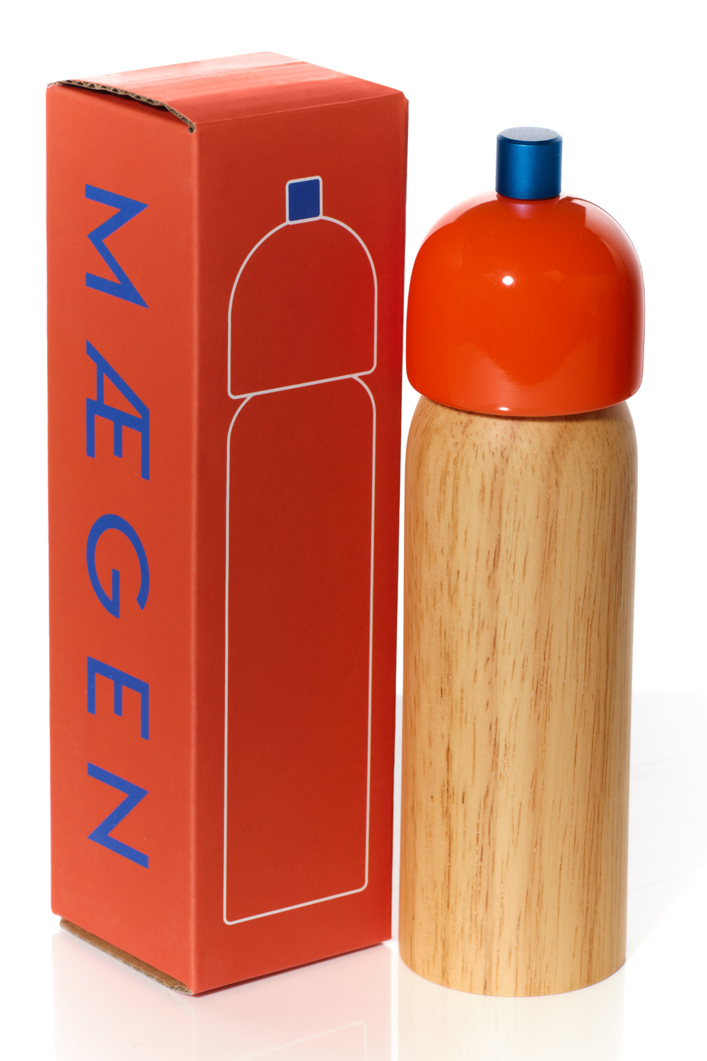 Medium Salt & Pepper Grinder | Orange & Blue