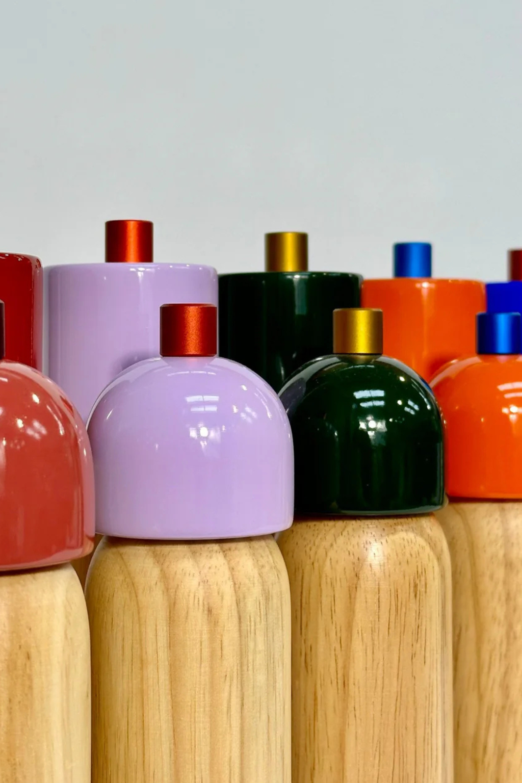 Small Salt & Pepper Grinder | Lilac & Red