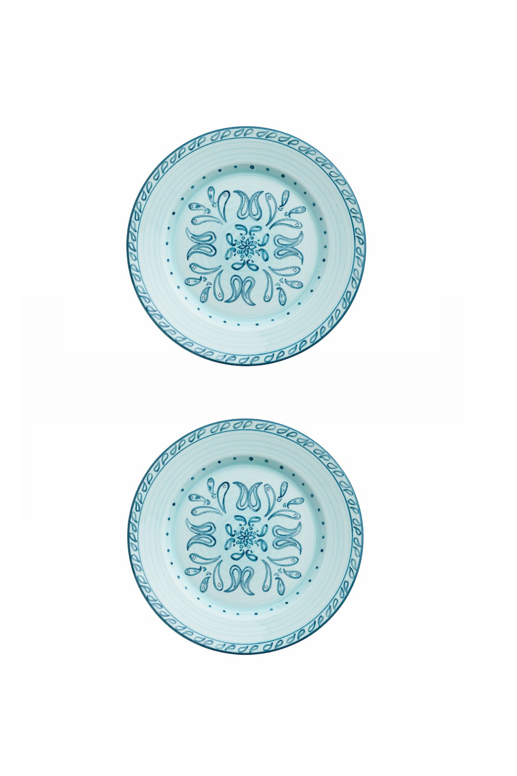 Gone Riding Dessert Plates Blue | Set of 2