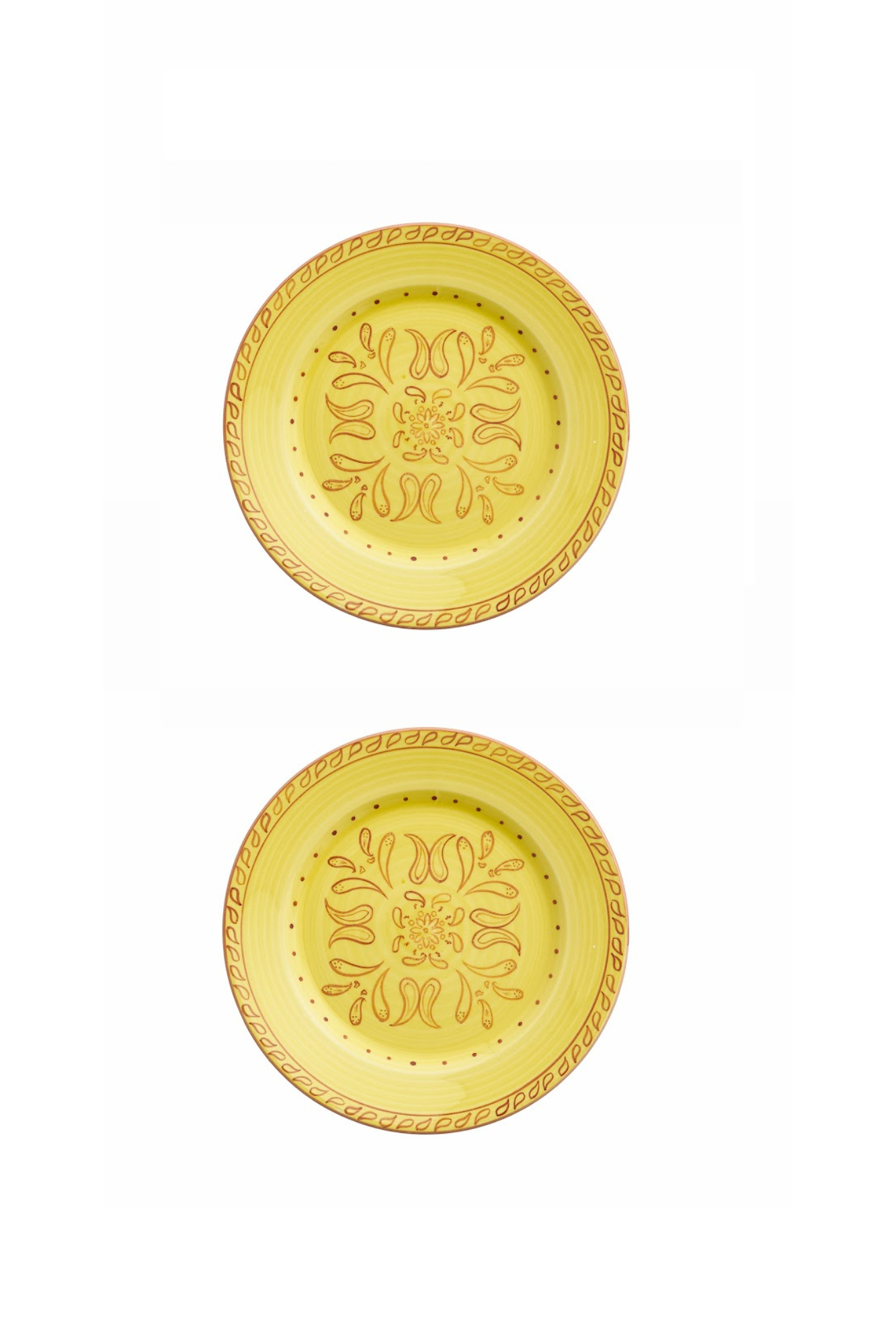 Gone Riding Dessert Plates Yellow | Set of 2