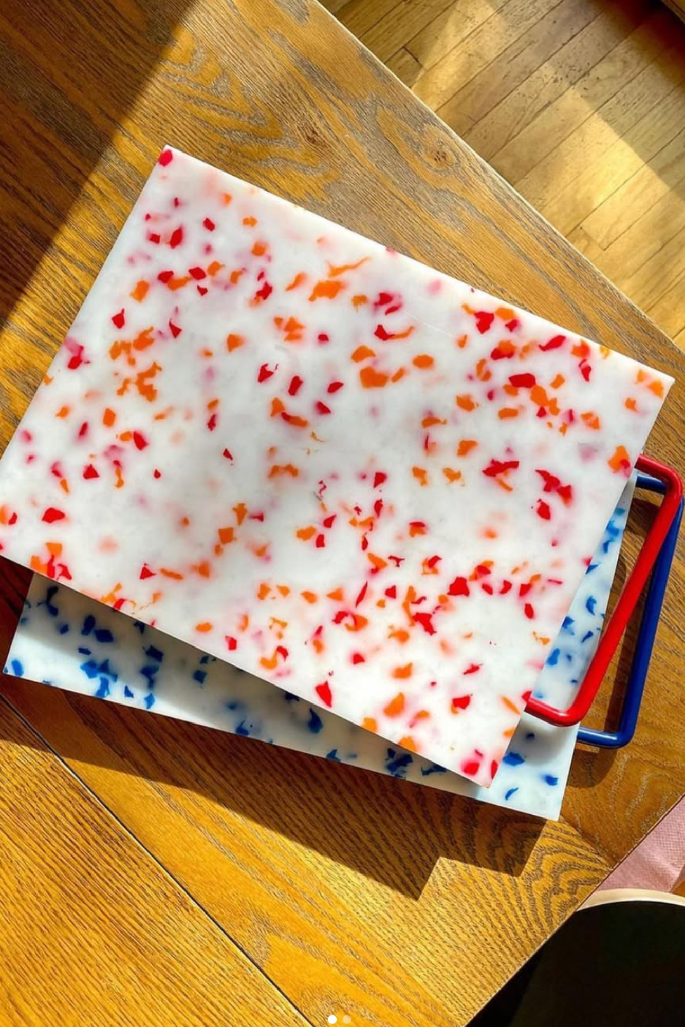 Small Cutting Board | Red/White
