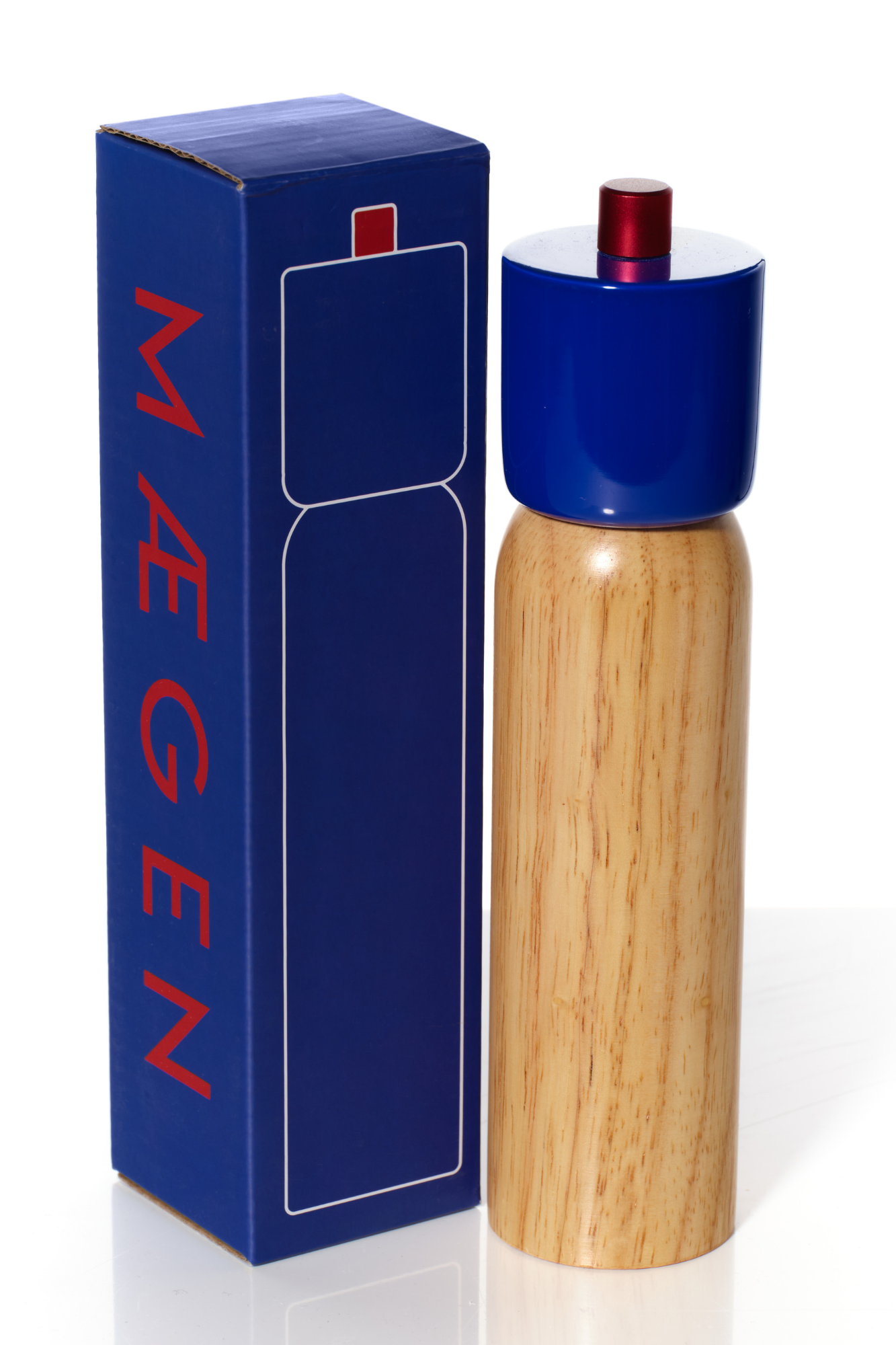 Large Salt & Pepper Grinder | Navy & Red