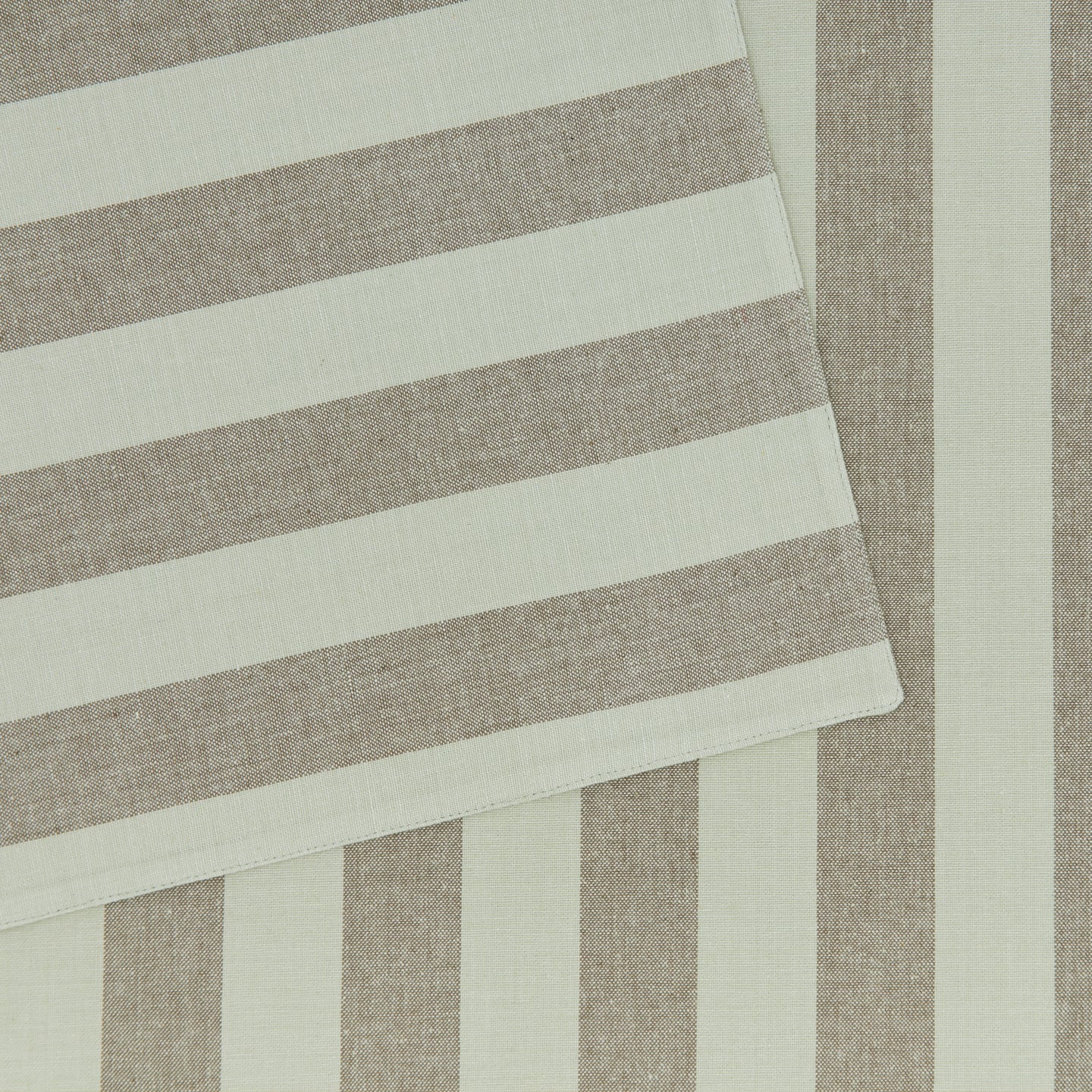 Essential Striped Dinner Placemat Olive/Sage | Set of 4